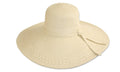 Sakkas Tropical Braided Accent Floppy Hat#color_White