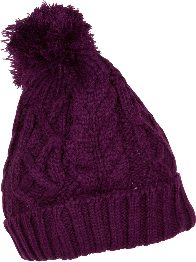 Sakkas Pom Pom Cable Knit Cuffed Winter Beanie/ Hat/ Cap ( 8 Colors )