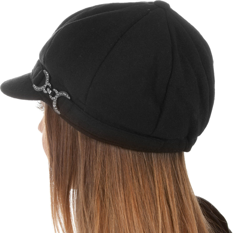 Sakkas Jessica Unisex Wool Newsboy Cabbie Hat