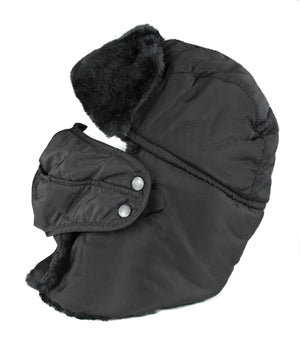Sakkas Dab Unisex Faux Fur Trapper Ushanka Hat with Removable Mask