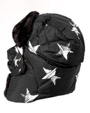 Sakkas Alex Unisex Ushanka Faux Fur Windproof Trapper Aviator Hat Removable Mask