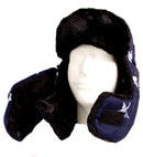 Sakkas Alex Unisex Ushanka Faux Fur Windproof Trapper Aviator Hat Removable Mask