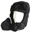 Sakkas Alex Unisex Ushanka Faux Fur Windproof Trapper Aviator Hat Removable Mask