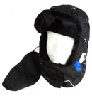 Sakkas Alex Unisex Ushanka Faux Fur Windproof Trapper Aviator Hat Removable Mask