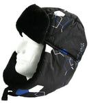 Sakkas Alex Unisex Ushanka Faux Fur Windproof Trapper Aviator Hat Removable Mask