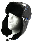 Sakkas Alex Unisex Ushanka Faux Fur Windproof Trapper Aviator Hat Removable Mask