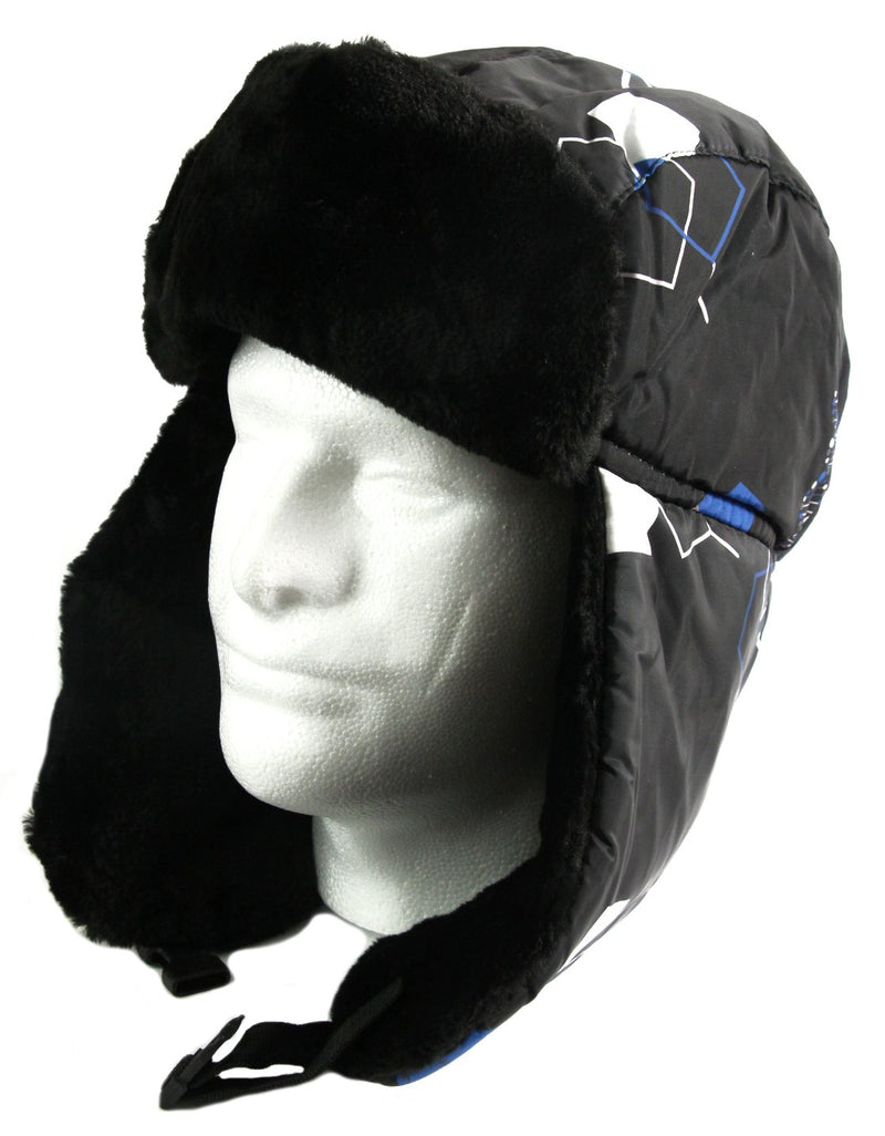 Sakkas Alex Unisex  Ushanka Faux Fur Windproof Trapper Aviator Hat Removable Mask