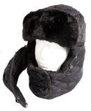 Sakkas Alex Unisex Ushanka Faux Fur Windproof Trapper Aviator Hat Removable Mask