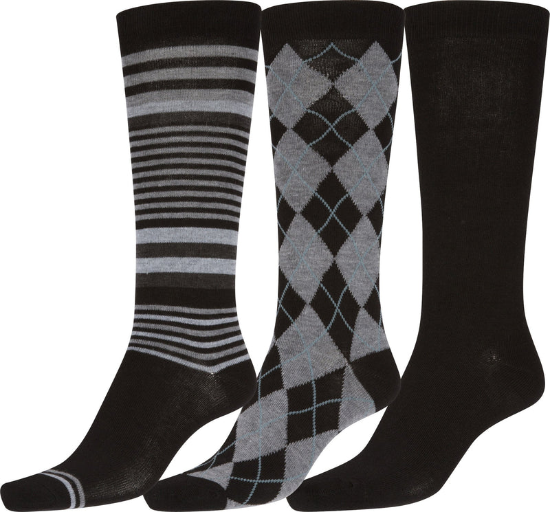 Sakkas Bina Womens Cute Colorful Design Knee High Socks Assorted 3-packs