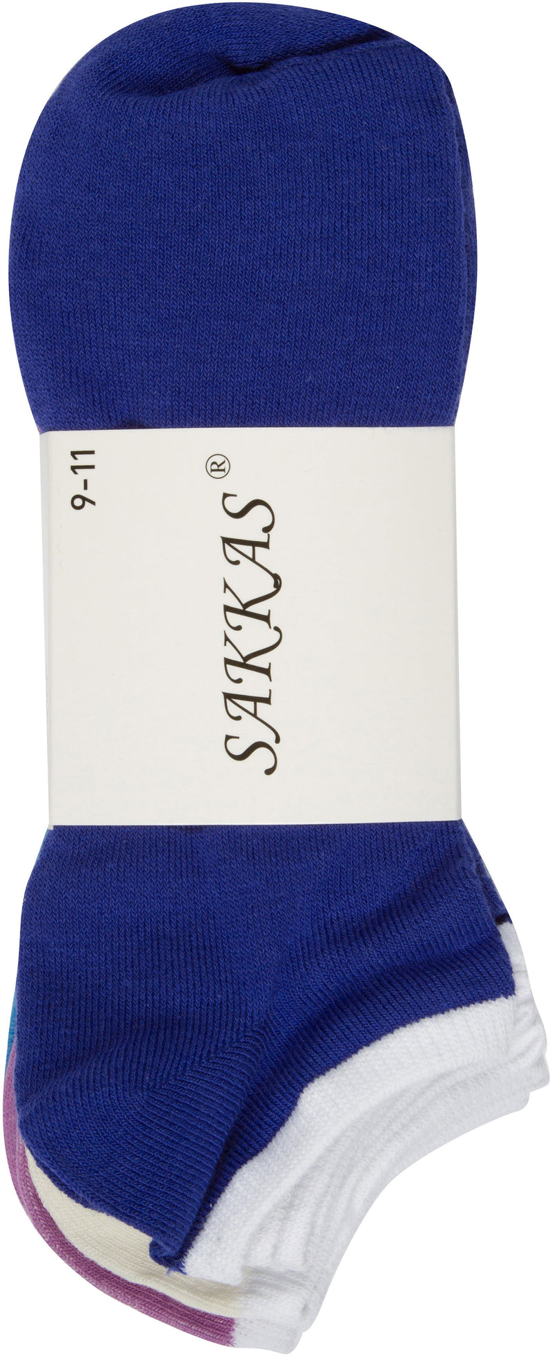 Sakkas Women's Combed Cotton Ankle Socks Assorted 6-Pack