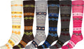 Sakkas Ladies Cute Colorful Design or Solid Knee High Socks Assorted 6-Pack#color_ColorfulDesign