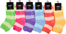 Sakkas Super Soft Anti-Slip Fuzzy Ankle Socks Value Assorted 6-Pack