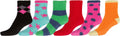 Sakkas Super Soft Anti-Slip Fuzzy Ankle Socks Value Assorted 6-Pack#color_16801-pack2