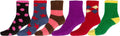 Sakkas Super Soft Anti-Slip Fuzzy Ankle Socks Value Assorted 6-Pack#color_16801-pack4