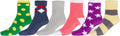 Sakkas Super Soft Anti-Slip Fuzzy Ankle Socks Value Assorted 6-Pack#color_16801-pack8