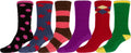 Sakkas Super Soft Anti-Slip Fuzzy Crew Socks Value Assorted 6-Pack#color_16802-pack4