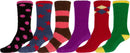 Sakkas Super Soft Anti-Slip Fuzzy Crew Socks Value Assorted 6-Pack