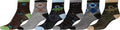 Sakkas Boy's Playful Pattern Assorted Crew Socks 6-Pack#color_UFO