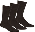Sakkas Mens Cotton Blend Pattern And Ribbed Dress Socks Value 6-Pack#color_Black3-Pack