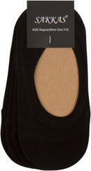 Sakkas Women's Footies Solid Shoe Foot Invisible Liner No Show Socks - 4 Pack