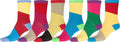Sakkas Women's Fun Colorful Design Poly Blend Crew Socks Assorted 6-Pack#Color_Zigzag1