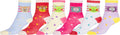 Sakkas Girl's Creative Fun Cotton Blend Crew Socks Assorted Color 6-Pack#color_Friends