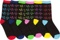 Sakkas Women's Fun Colorful Design Poly Blend Crew Socks Assorted 6-Pack#Color_Berries
