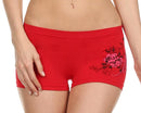 Sakkas Women's Seamless Stretch Boy Short Panties (6 Pack)