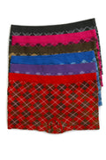 Sakkas Women's Seamless Stretch Boy Short Panties (6 Pack)#color_FullArgle
