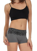 Sakkas Women's Seamless Stretch Boy Short Panties (6 Pack)