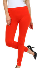 Sakkas Basics Solid Color Leggings#color_Orange