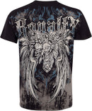 Sakkas Royalty Fleur de Lis Metallic Silver Embossed Cotton Mens Fashion T-Shirt