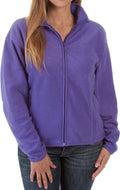 Ladies / Womens Full-Zip Anti-Pilling Performance Fleece Jacket#color_Purple