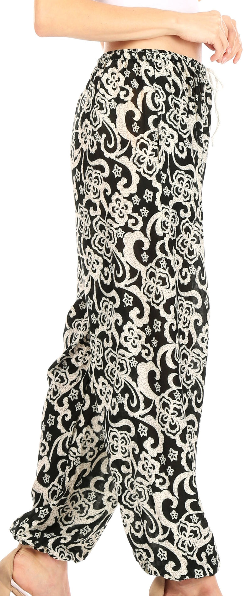 Sakkas Akilla Women's Loose Printed Yoga Elephant Pants Elastic Waist w/Pocket