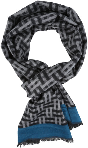 Sakkas Jiel Unisex Cashmere-Feel Classic Pattern Scarf, Long & Wide