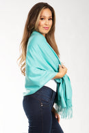 Sakkas Iris Warm Super Soft Cashmere Feel Pashmina Shawl / Scarf with Fringes