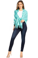Sakkas Iris Warm Super Soft Cashmere Feel Pashmina Shawl / Scarf with Fringes