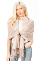 Sakkas Iris Warm Super Soft Cashmere Feel Pashmina Shawl / Scarf with Fringes