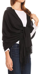 Sakkas Iris Warm Super Soft Cashmere Feel Pashmina Shawl / Scarf with Fringes