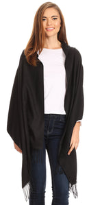 Sakkas Iris Warm Super Soft Cashmere Feel Pashmina Shawl / Scarf with Fringes