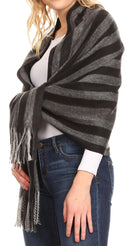 Sakkas Iris Warm Super Soft Cashmere Feel Pashmina Shawl / Scarf with Fringes
