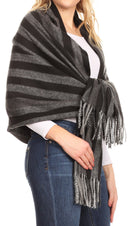 Sakkas Iris Warm Super Soft Cashmere Feel Pashmina Shawl / Scarf with Fringes