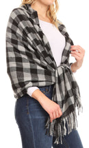 Sakkas Iris Warm Super Soft Cashmere Feel Pashmina Shawl / Scarf with Fringes