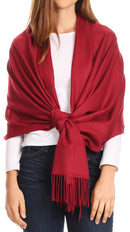 Sakkas Iris Warm Super Soft Cashmere Feel Pashmina Shawl / Scarf with Fringes