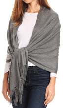 Sakkas Iris Warm Super Soft Cashmere Feel Pashmina Shawl / Scarf with Fringes