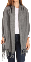 Sakkas Iris Warm Super Soft Cashmere Feel Pashmina Shawl / Scarf with Fringes