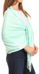 Sakkas Iris Warm Super Soft Cashmere Feel Pashmina Shawl / Scarf with Fringes