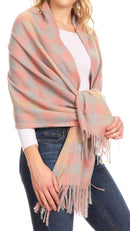 Sakkas Iris Warm Super Soft Cashmere Feel Pashmina Shawl / Scarf with Fringes