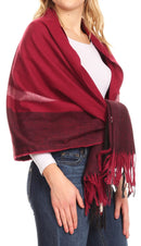 Sakkas Iris Warm Super Soft Cashmere Feel Pashmina Shawl / Scarf with Fringes
