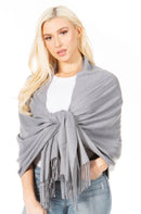 Sakkas Iris Warm Super Soft Cashmere Feel Pashmina Shawl / Scarf with Fringes